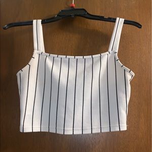Shein tank top with stripes size medium
